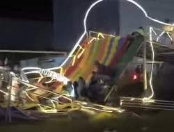 Wahana Rainbow Slide di Ketapang Ambruk, 4 Orang Jadi Korban