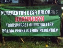 Bantah Tuduhan di Spanduk Gelap, Kades Balokang